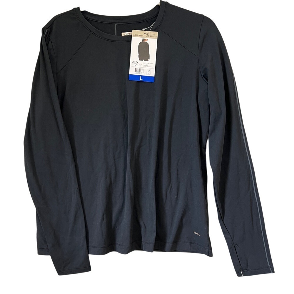 Mondetta‎ Women's Long Sleeve Active Top with Thumb Holes Large NWT